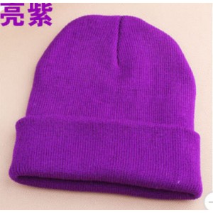 's  Beanie Knit Ski Cap HipHop Blank Color Warm Unisex Wool Hat 17#  eb-23557764